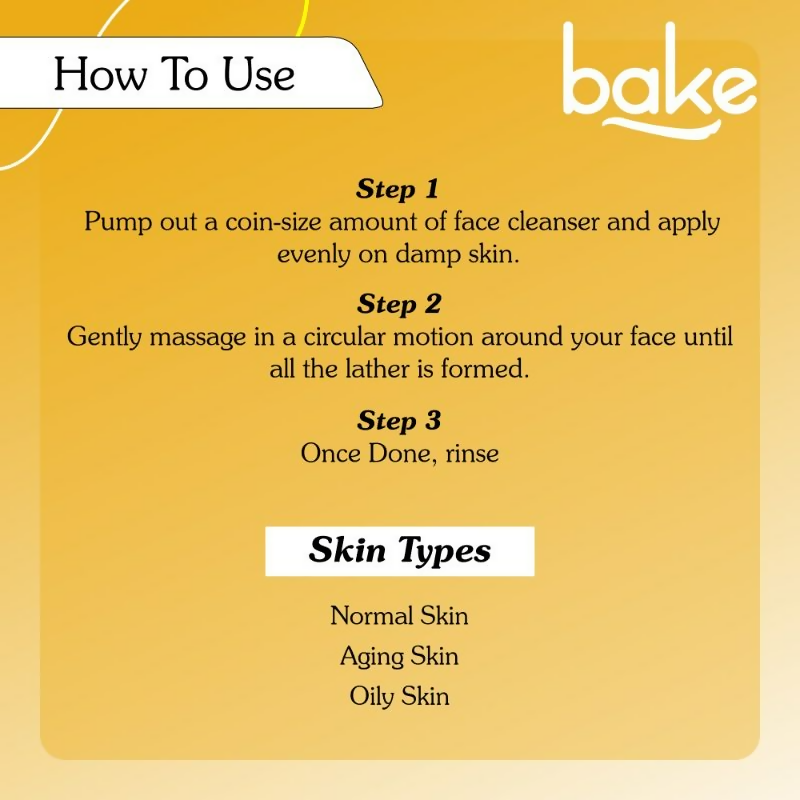 Bake 5% Retinol Face Cleanser | Swadesiicart