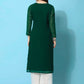 Kalini Ethnic Motifs Embroidered Chikankari Georgette Kurta | Swadesiicart
