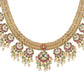 Nuyug 18K Gold Plated Estele Gold Tone Beaded Long Necklace Set | Swadesiicart