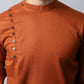 Even Apparels Brown Color Linen Pure Cotton Men's Kurta With Side Placket (SLD1137) | Swadesiicart
