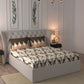 MYTRIDENT Brown White Ethnic Motifs Cotton 144 TC Queen Bedsheet With 2 Pillow Covers - Swadesiicart
