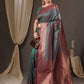 Anouk Floral Zari Banarasi Saree | Swadesiicart