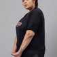 MKH Plus Size Typography Printed Relaxed Fit Dri FIT T-shirt - Swadesiicart