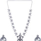 Cardinal Silver-Toned Oxidised Long Jewellery Set Jewellery Set - Swadesiicart