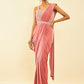 Soch Pink Beads and Stones Embellished Ready to Wear Saree | Swadesiicart