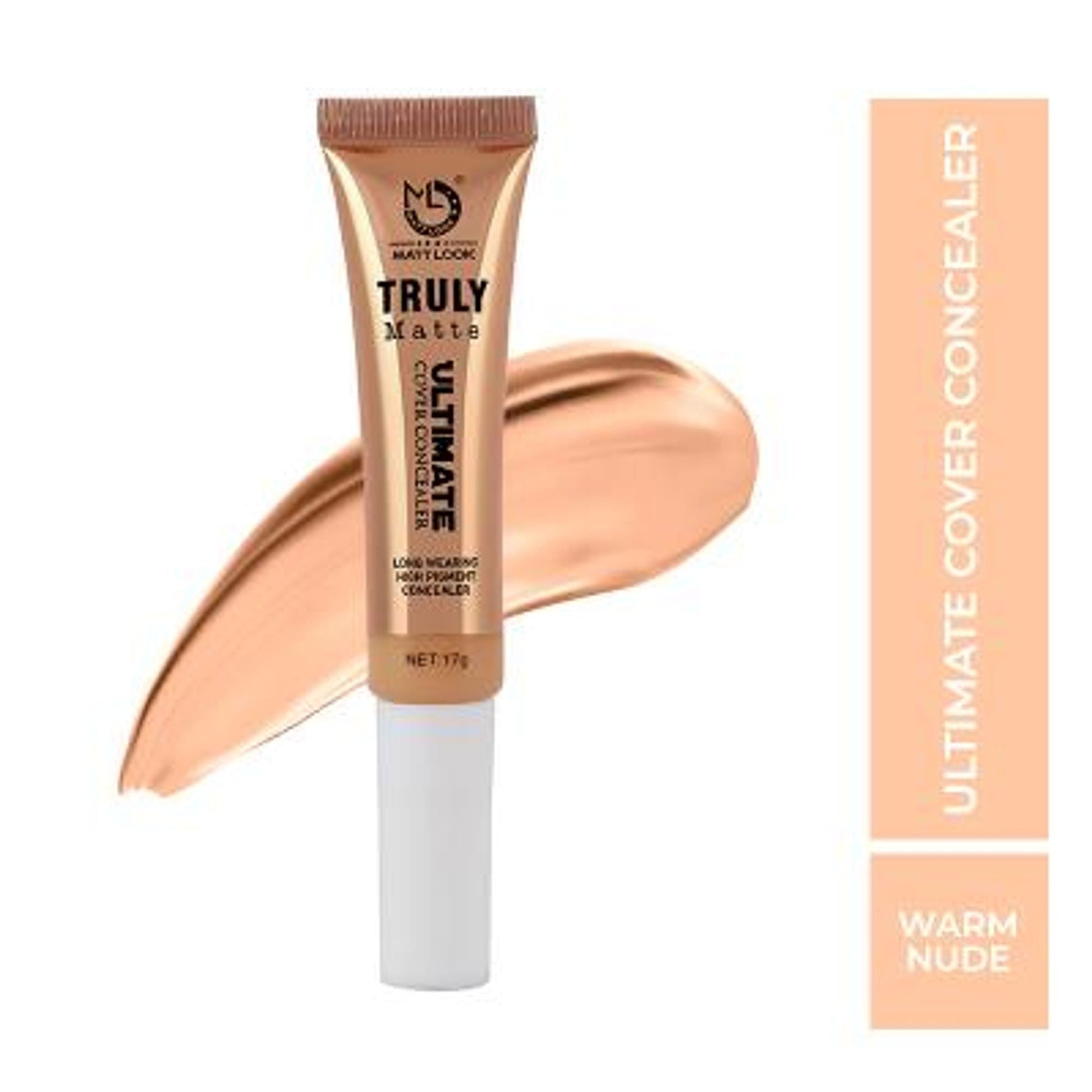 Matt Look Truly Matte Ultimate Cover Concealer - Warm-nude - Swadesiicart