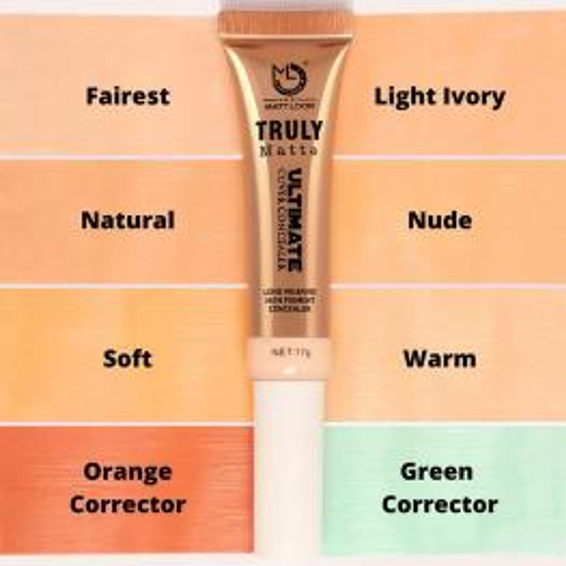 Matt Look Truly Matte Ultimate Cover Concealer - Warm-nude - Swadesiicart