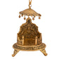CraftVatika Gold-Polished Ladoo Gopal Singhasan/Pooja Chowki Showpiece | Swadesiicart