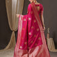 Anouk Woven Design Zari Silk Blend Banarasi Saree | Swadesiicart