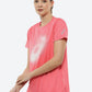 ASICS Women Pink Brand Logo Printed BIG GRAPHIC SS Round Neck Sports Running T-shirt | Swadesiicart