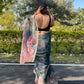 Vamsee Sia Grey Organza Saree - Swadesiicart