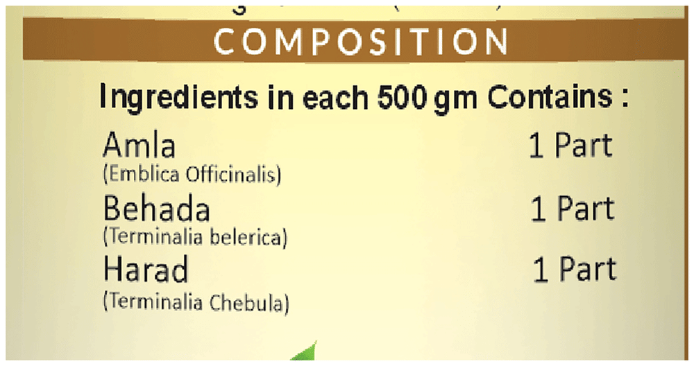 Jaived Ayurveda Triphala Churna-Vati | Swadesiicart