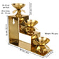Spillbox Gold-Tone Brass 3 Step Diya | Swadesiicart