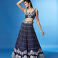 House of Panchhi Navy Blue Color Georgette Multi-Sequins Work Lehenga | Swadesiicart