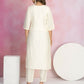 Ethnic Festive Wear Viscose Chanderi Off White Stitched Suit With Dupatta - Tanisha | Swadesiicart