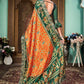 Kalini Bandhani Printed Silk Cotton Banarasi Saree | Swadesiicart