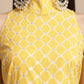 Kalini Ethnic Motifs Printed Pure Cotton A-Line Kurti & Sharara With Dupatta | Swadesiicart