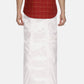 Sethukrishna White Solid Readymade Dhoti For Men | Swadesiicart