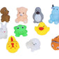 Cable World Plastic Baby Bath Chu Chu Colorful Animal Shape Toy (Multicolor, Multi Design)