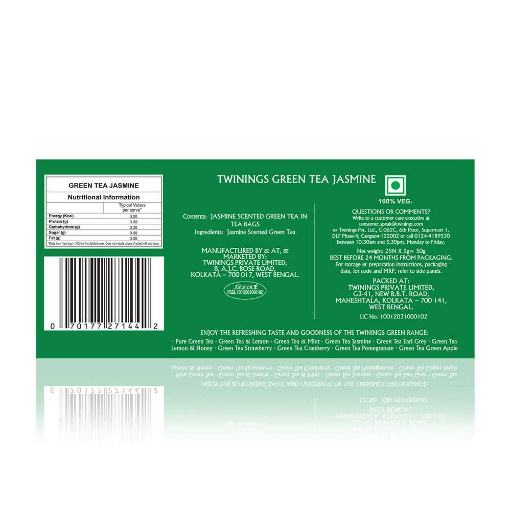 Twinings Green Tea Jasmine Teabags | Swadesiicart