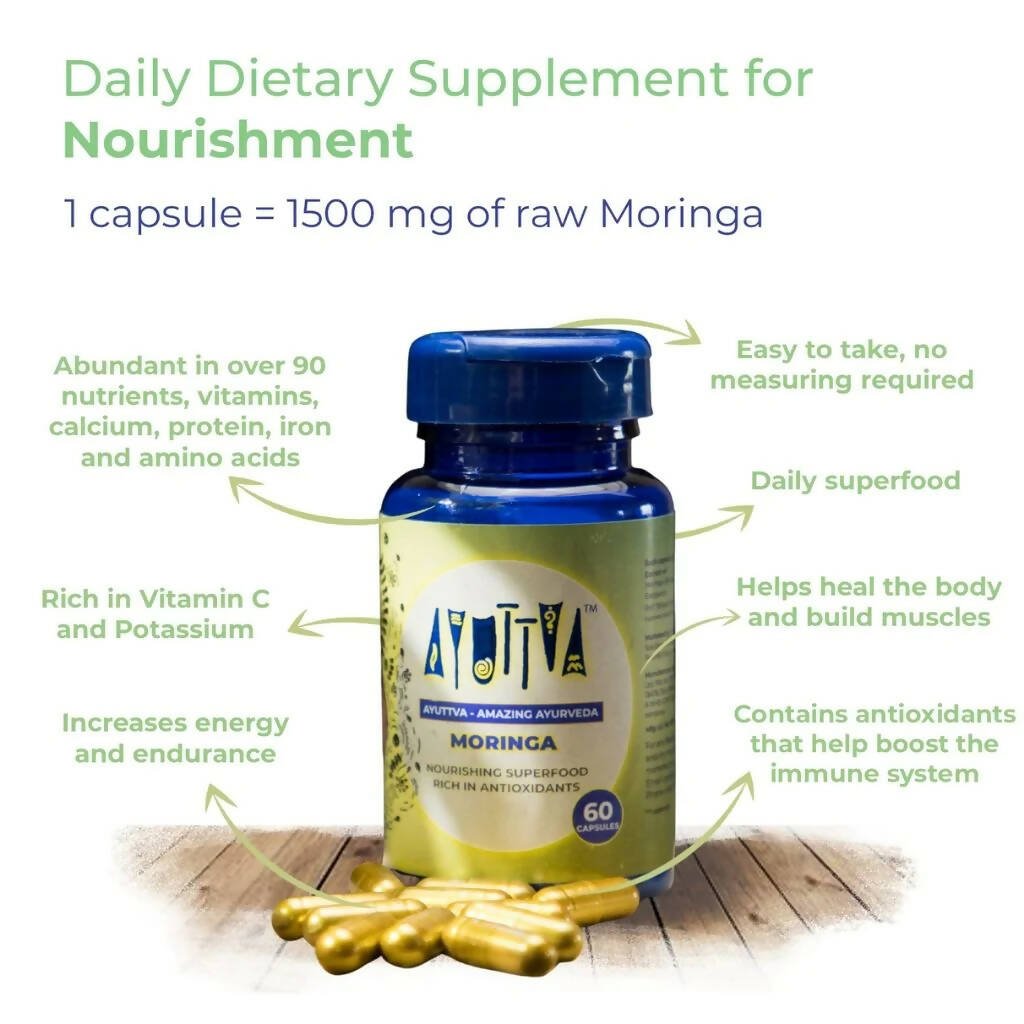 Ayuttva Moringa Capsules | Swadesiicart