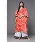 Ahalyaa Women's Traditional wear Kurta Set - Rust | Swadesiicart