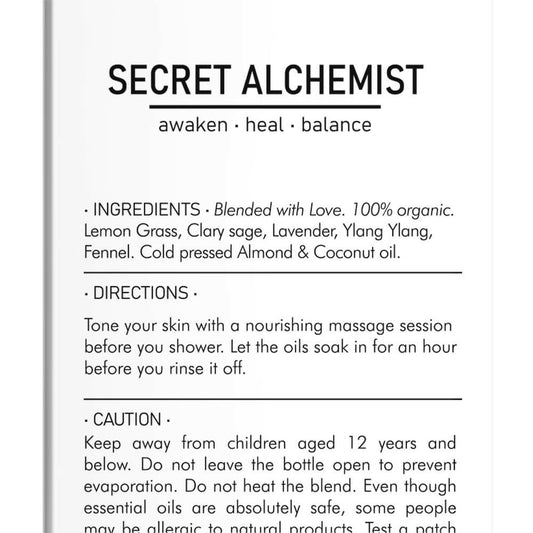 Secret Alchemist Tone Body Massage Oil | Swadesiicart