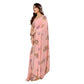 Women's Partywear Designer Peach Georgette Fancy Saree - Satrangi | Swadesiicart