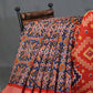 Shades Of Navy Blue And Red Patola Print Semi Chanderi Saree By Gayathri Reddy Designer Studio | Swadesiicart