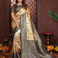 Aastha Fashion Mustard Tissue Silk Weaving Saree