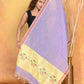 Very Much Indian Handloom Pure Cotton Paithani Dupatta - Lavender | Swadesiicart