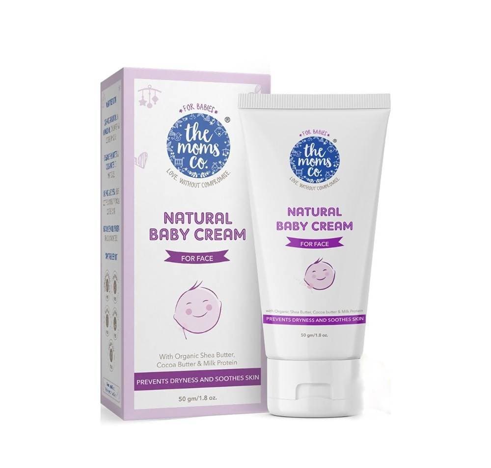 The Moms Co Natural Baby Face Cream With Shea Butter & Jojoba Oil, Prevents Dryness & Soothes Skin - Limited Time Offer