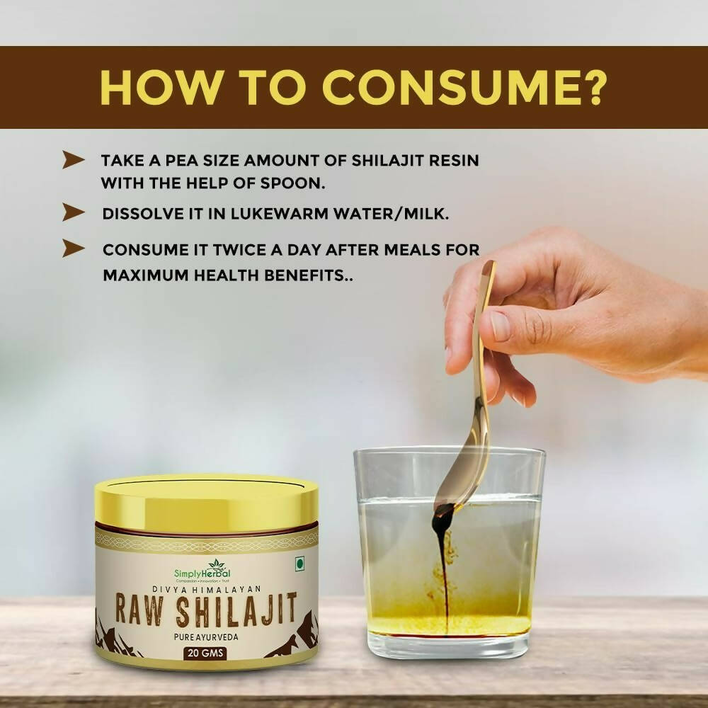 Simply Herbal Natural Divya Himalayan Raw Sj | Swadesiicart