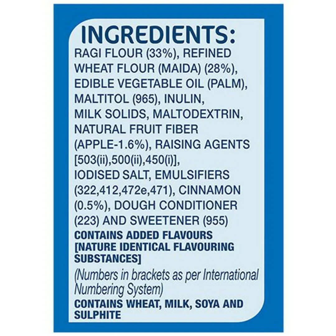 Britannia Nutri Choice Essentials Ragi Cookies - No Added Sugar - Swadesiicart