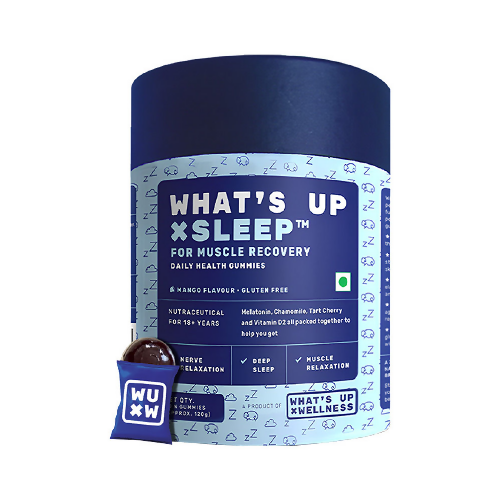 What's Up Wellness Sleep Gummies For Muscle Recovery - Swadesiicart