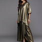 Ahalyaa Women's Traditional Wear Co-ods - Antiqe Gold - Swadesiicart