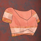 Lorenvalley Fashion Peach Cotton with Woven Design Zari Weaving Saree - Swadesiicart