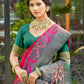 Shree Shyam Fashion Red Soft Silk Saree