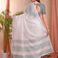 Shree Shyam Fashion The White Loom White Linen Cotton Saree