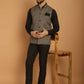 Even Apparels Pure Wool Nehru Jacket - Grey | Swadesiicart