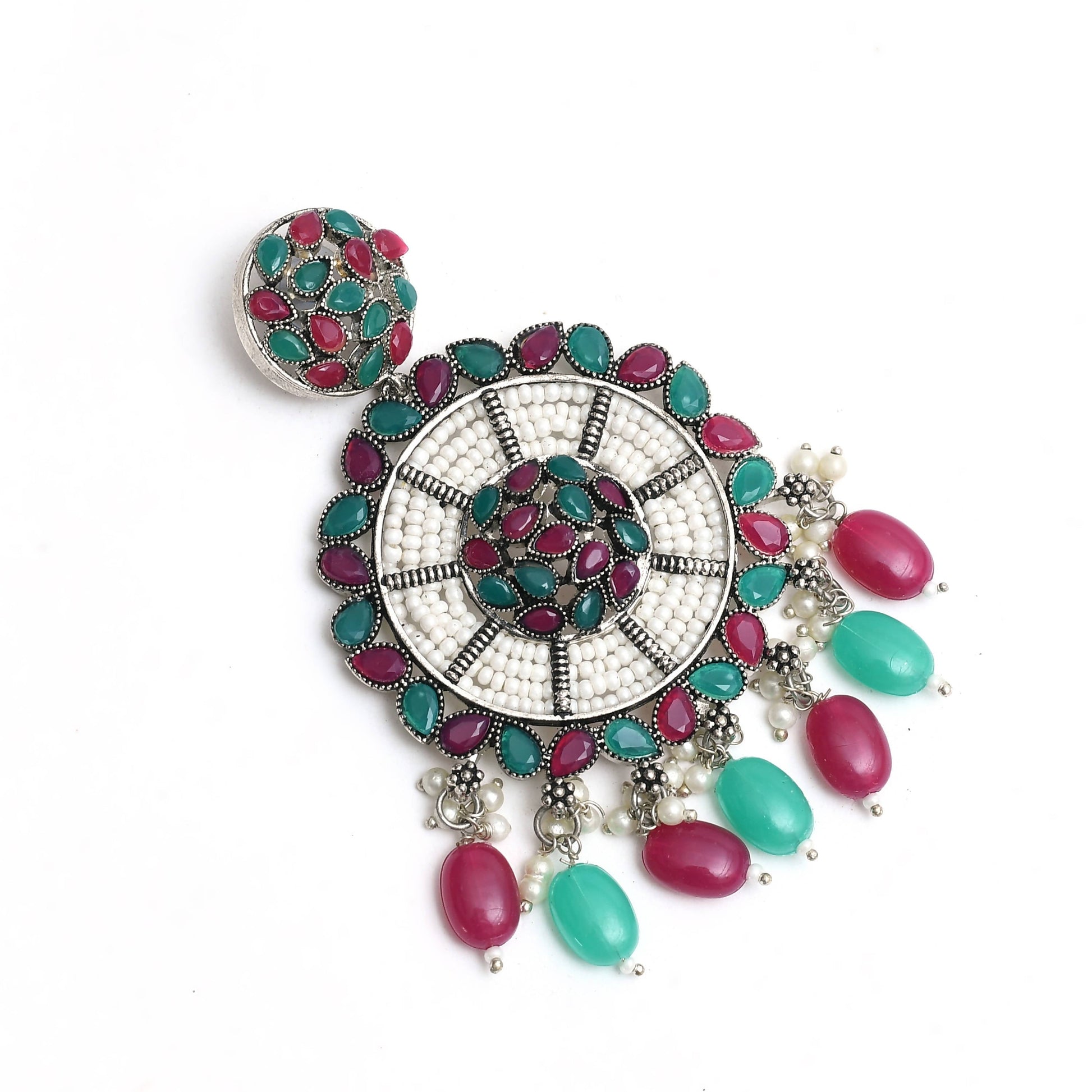 Mominos Fashion Johar Kamal Traditional Kundan & Pearls Earrings - Swadesiicart