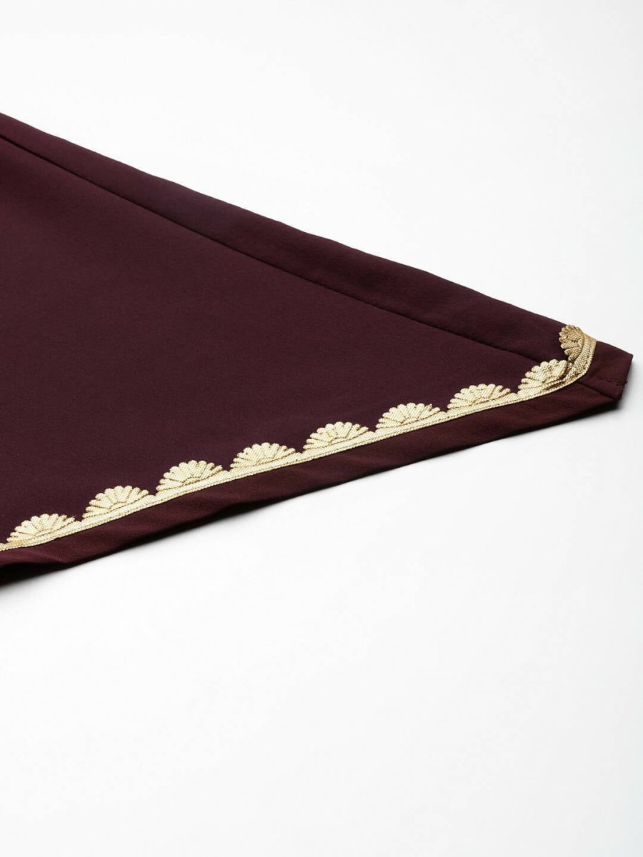 Ahalyaa Women Regular Kurta with Palazzos & With Dupatta - Brown Color | Swadesiicart