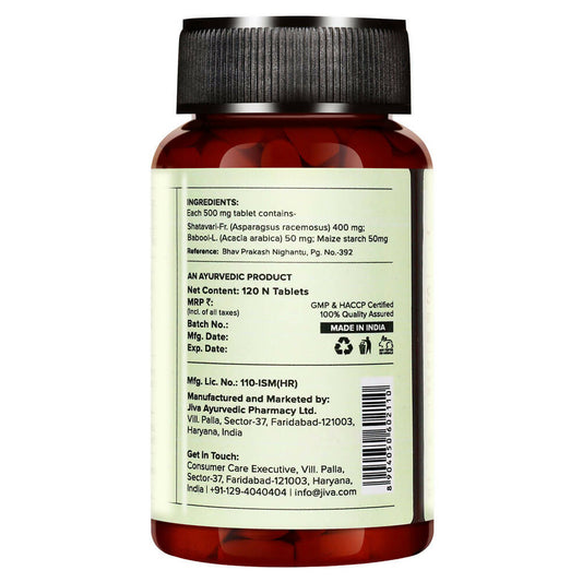 Jiva Ayurveda Shatavari Tablets - Swadesiicart