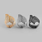 VOJ Pack of 3 Bracelet - Gold, Silver and Black Tonned Kada Bracelet. - Swadesiicart