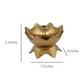 CraftVatika Gold-Toned Brass Handmade Diya | Swadesiicart