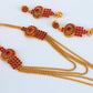 Pink Kemp Layer Necklace Set - Swadesiicart
