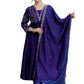 The52 Blue Women's Beautiful Embroidered Vichitra Silk Fabric with Flared Kurta, Pant and Dupatta Set - Swadesiicart