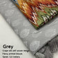 Grey Poly Crepe Ethnic Motifs Saree with Unstitched Blouse - Hiral Fashion | Swadesiicart
