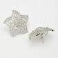 NVR Wome's Silver-Plated AD- Studded Star-Shaped Contemporary Stud Earrings | Swadesiicart