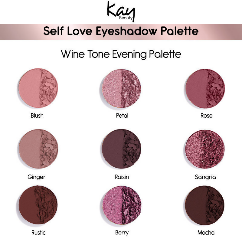 Kay Beauty By Katrina Kaif Eyeshadow Palette - Self Love | Swadesiicart